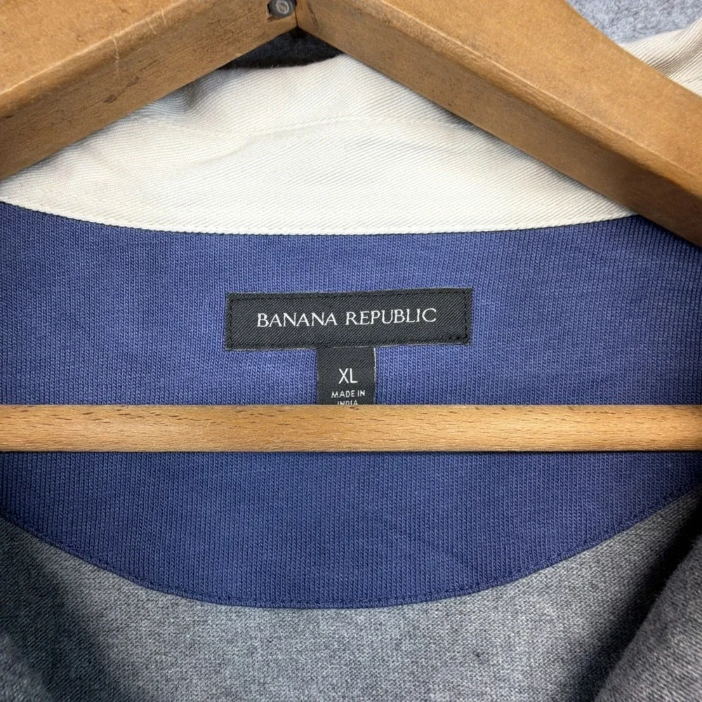Vintage Banana Republic Rugby Shirt Mens XL Colorblock Striped